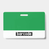 Personalisierte Firmenname Firmenname Foto-Logo Ausweis (Rückseite)