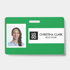 Personalisierte Firmenname Firmenname Foto-Logo Ausweis