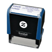Personalisierte Firmenname Logo-Adresse Modern Permastempel (Produkt)