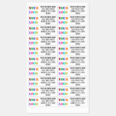 Personalisierte Firmennamen und Logo-Labels Etiketten (Blatt)