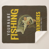 Personalisierte Fischabenteuer Bassfisch Angeln Sherpadecke (Vorderseite (Horizontal))