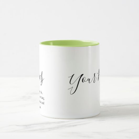 "Personalisierte Fische Name und Merkmale des Ster Tasse (Zentrum)