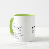 "Personalisierte Fische Name und Merkmale des Ster Tasse (Vorderseite Links)