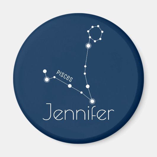 Personalisierte Fische Sternenkonstellation Magnet (Vorne)