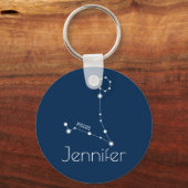 Personalisierte Fische Sternenkonstellation Schlüsselanhänger (Vorderseite)