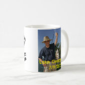 Personalisierte Fischerei "Die große Fänge" Kaffeetasse (VorderseiteRechts)