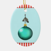 Personalisierte Fischerei Keepake Keramik Ornament (Hinten)