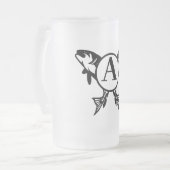 Personalisierte Fischerei Mattierte Tasse (Vorderseite Links)