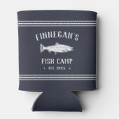 Personalisierte Fischereikabine Dosenkühler (Rückseite)