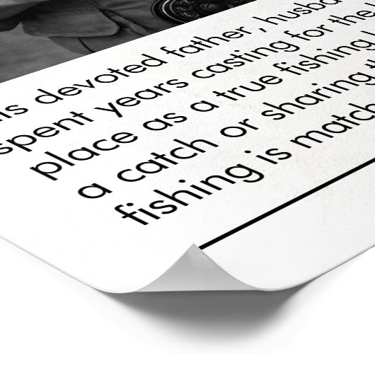 Personalisierte Fischgeschenke, Fischzeitungen Poster (Ecke)