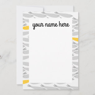 Personalisierte Fischnotecards Dankeskarte
