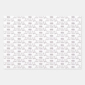 Personalisierte Fiszenkopfpapierblätter Geschenkpapier Set (Vorderseite 2)