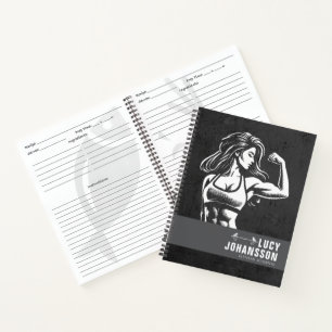 Personalisierte Fitness Journal Tagestagebuch Notizblock
