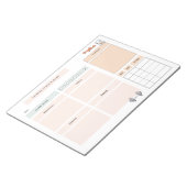 Personalisierte Fitness Notizblock (angewinkelt)