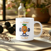Personalisierte Fitness Tasse - Motivierend Gemüse