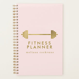Personalisierte Fitness von Blush & Gold Planer