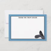 Personalisierte Flachbildschirme für Black Ballet Dankeskarte (Vorderseite)