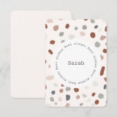 Personalisierte flache Karte - Modernes Terrazzo (Vorne/Hinten)