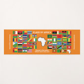 Personalisierte FLAGEN AFRIKAS Orange Yogamatte (Vorderseite (Horizontal))