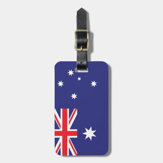Personalisierte Flagge Australiens Gepäckmarke Gepäckanhänger (Vorderseite vertikal)