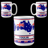 Personalisierte Flagge Australiens Kaffeetasse
