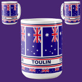 Personalisierte Flagge Australiens Kaffeetasse