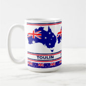 Personalisierte Flagge Australiens Kaffeetasse (Links)
