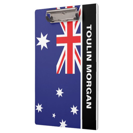 Personalisierte Flagge Australiens Klemmbrett (Links)