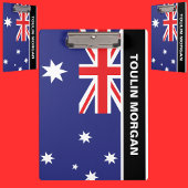 Personalisierte Flagge Australiens Klemmbrett