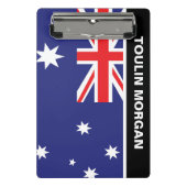 Personalisierte Flagge Australiens Mini Klemmbrett (Vorderseite)