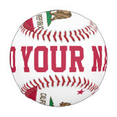 Personalisierte Flagge der Republik Kalifornien Baseball (Rückseite)