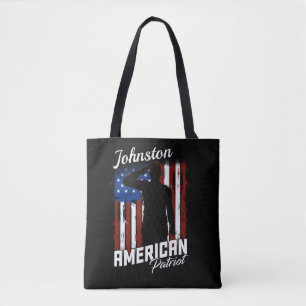 Personalisierte Flagge des amerikanischen Patriot  Tasche