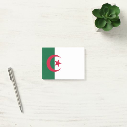 Personalisierte Flagge des Sternes und des Post-it Klebezettel (Büro)