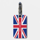 Personalisierte Flagge des Vereinigten Königreichs Gepäckanhänger (Rückseite vertikal)