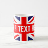 Personalisierte Flagge Großbritanniens Kaffeetasse (Mittel)