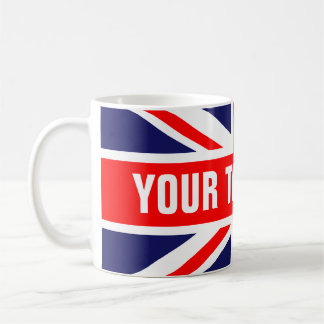 Personalisierte Flagge Großbritanniens Kaffeetasse