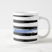 Personalisierte Flagge mit der dünnen blauen Linie Jumbo-Tasse (Rechts)