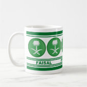 Personalisierte Flagge Saudi-Arabiens (KSA) Kaffeetasse (Links)