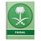 Personalisierte Flagge Saudi-Arabiens (KSA) Notizblock (Vorderseite)