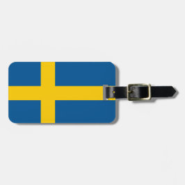 Personalisierte Flagge Schwedens Gepäckmarke Gepäckanhänger