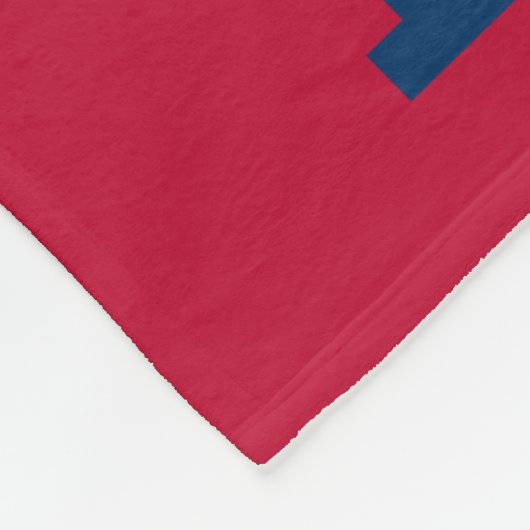 Personalisierte Flagge von Texas Fleecedecke (Ecke)