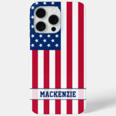 Personalisierte Flaggen-US Flagge der USA Case-Mate iPhone Hülle (Rückseite)