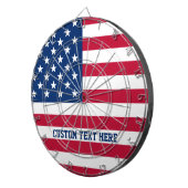 Personalisierte Flaggen-US Flagge der USA Dartscheibe (Vorderseite rechts)