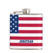 Personalisierte Flaggen-US Flagge der USA Flachmann (Vorderseite)