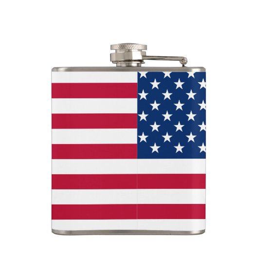 Personalisierte Flaggen-US Flagge der USA Flachmann (Rückseite)