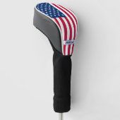 Personalisierte Flaggen-US Flagge der USA Golf Headcover (angewinkelt)