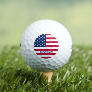 Personalisierte Flaggen-US Flagge der USA Golfball