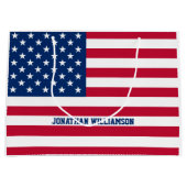 Personalisierte Flaggen-US Flagge der USA Große Geschenktüte (Vorderseite)