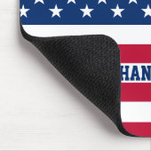 Personalisierte Flaggen-US Flagge der USA Mousepad (Ecke)