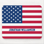 Personalisierte Flaggen-US Flagge der USA Mousepad (Vorne)